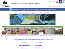 Tablet Screenshot of departamentosmexico.com.mx